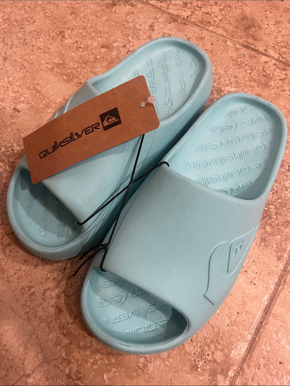Quiksilver Kids Cloudbreak Light Aqua Slide Sandals